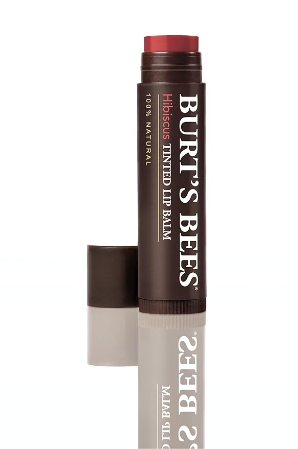 Burt's Bees Tinted Lip Balm, Hibiscus, .15 Ounce (Pack of 2)-VivaGrace Women