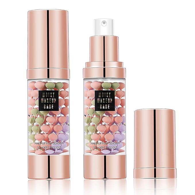 SIAMHOO One Step Face Primer Makeup Tricolor Tinted Moisturizer Skin Tone Correcting and Brightening Primer for Glowing and Flawless Makeup, 35ml - 1pcs-VivaGrace Women