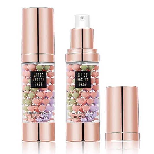 SIAMHOO One Step Face Primer Makeup Tricolor Tinted Moisturizer Skin Tone Correcting and Brightening Primer for Glowing and Flawless Makeup, 35ml - 1pcs-VivaGrace Women