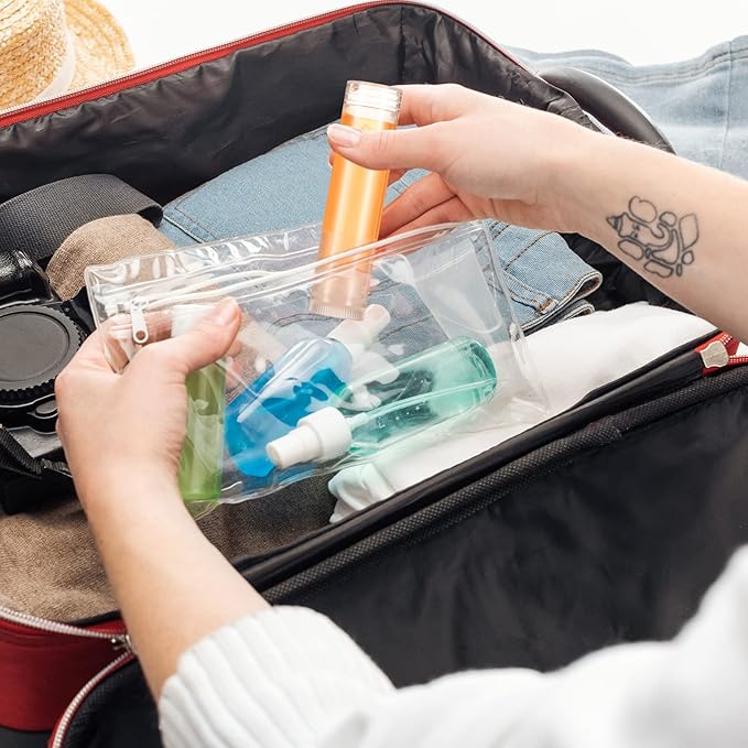 50 Pcs Lip Balm Containers Tubes Empty 3/16 oz Clear Lip Tubes and Shrink Wrap, Lip Gloss Tubes Lip Balm Containers with White Caps Twist Tubes for making Gifts, Travel-VivaGrace Women