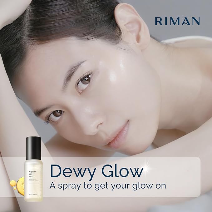 INCELLDERM Riman Vieton Oil Mist | 50ml | Bi-Phasic Hydration with Camellia Seed Oil & Seaberry Water | Korean Skincare Mist for Moisture, Balance & Radiance | Natural Facial Spritz Moisturizer-VivaGrace Women