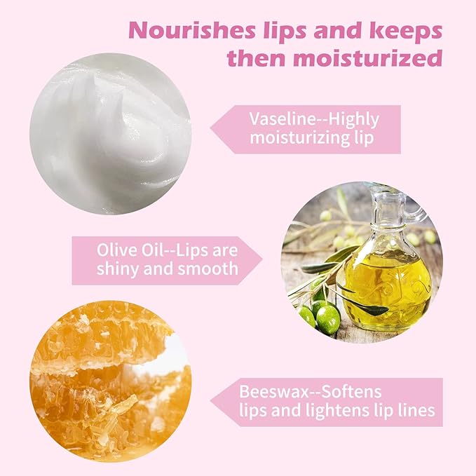 Boobeen Lip Balm Stick, Lip Balm Cream for Dry Cracked Lips, Temperature Color Change Lip Gloss, Long Lasting Lip Moisturizer for Women, Buildable Lip Color-VivaGrace Women