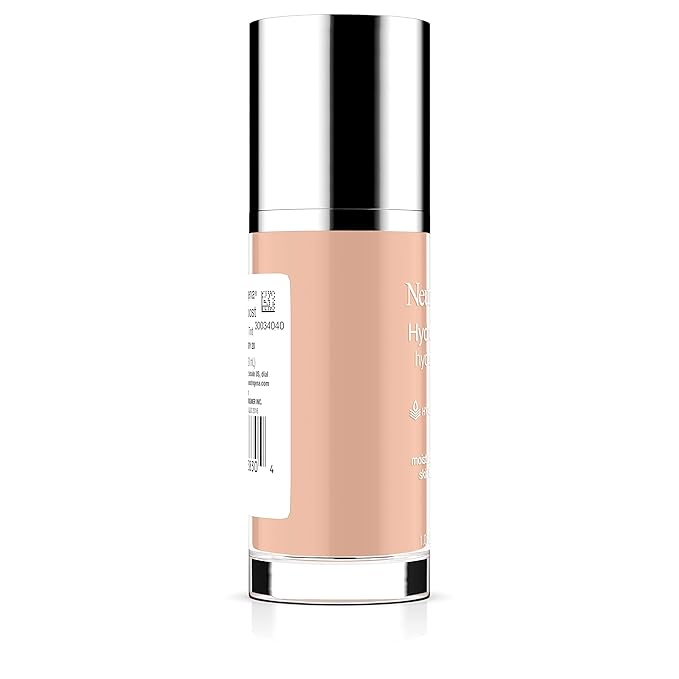 Neutrogena Hydro Boost Hydrating Tint Foundation Makeup for Dry Skin, with Hyaluronic Acid, Lightweight Oil-Free Water Gel, Non-Comedogenic, 20 Natural Ivory, 1.0 fl. oz-VivaGrace Women