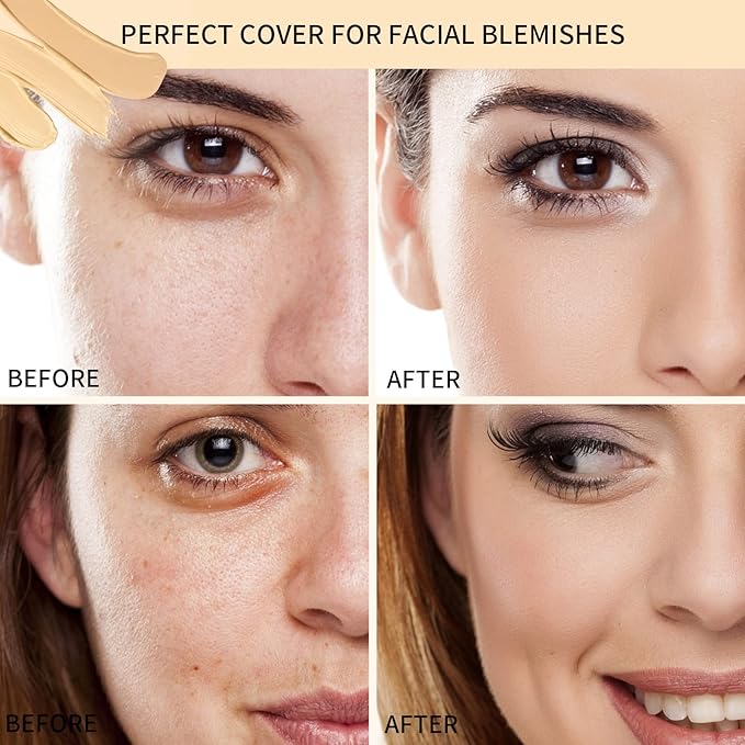 5 In 1 Multi-Use Correcting Concealer Palette,Waterproof Long Lasting Contour Palette,Professional Creamy Concealer Kit for Women,Easy to Create Full Coverage and Natural Finish.#2-VivaGrace Women