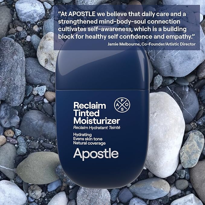 APOSTLE Reclaim Tinted Moisturizer for Men (8 St. James) - Niacinamide, Vitamin E, Squalane, Hyaluronic Acid, Tinted Face Moisturizer For Men. Hydrates, Evens Skin Tone, Reduces Fine Lines, 1 Fl. Oz.-VivaGrace Women