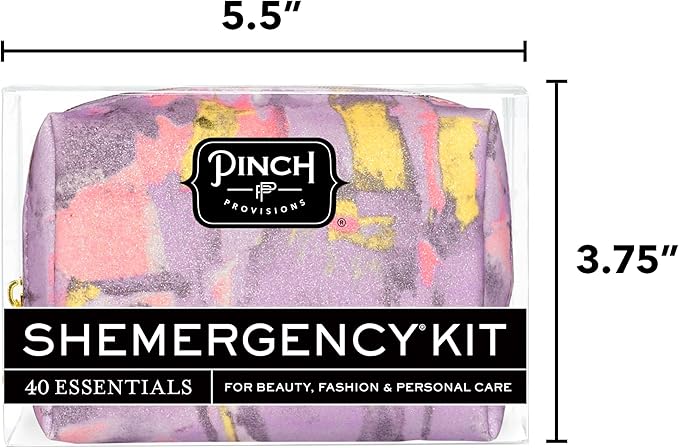 Pinch Provisions Shemergency Kit for Her, 40 Emergency Essential Items, Compact, Multi-Functional Pouch, Gift for Women, Birthday, Bachelorette Parties, and More!-VivaGrace Women