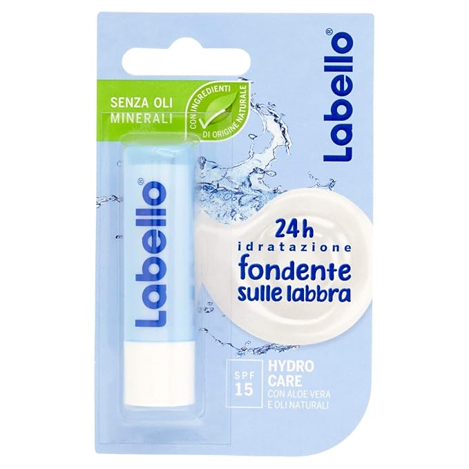 Labello Hydro Care Lip Balm With Natural Oils 5.5ml (0.18 Oz) [Italian Product]-VivaGrace Women