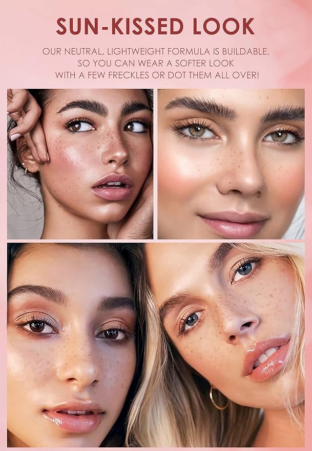 Lifelike Freckle Pen - 2 Colors (Light Brown & Dark Brown), Waterproof, Quick Dry, Soft Dot, Natural, Magic Fake Freckles Makeup Pen-VivaGrace Women