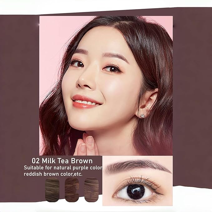 Eyebrow Pencils for Women,1Pack Micro Eyebrow Pencil Waterproof Smudgeproof,Ultra-Precise Tip Long-Lasting Brow Pencils for Natural Looking Eyebrows,Built-In Spoolie Brush,02 Milk Tea Brown.-VivaGrace Women