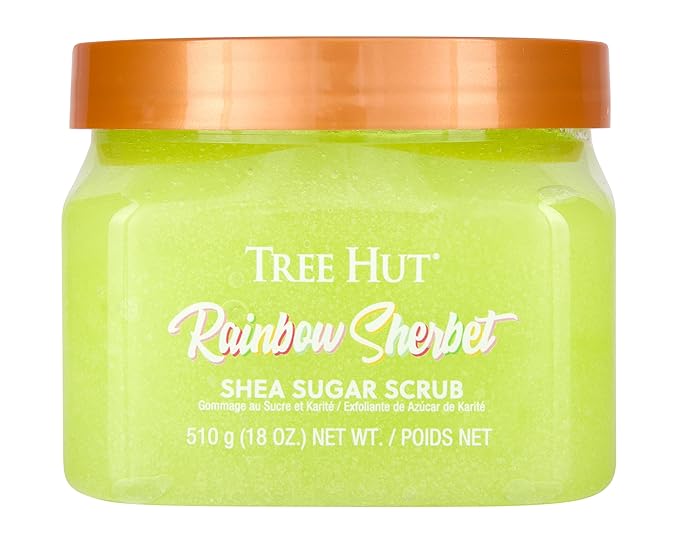 Tree Hut Rainbow Sherbet Shea Sugar Scrub | Exfoliating Body Scrub Removes Dead, Dry Skin for a Soft & Hydrated Feel | Nourishing Essential Body Care | 18 fl oz.-VivaGrace Women