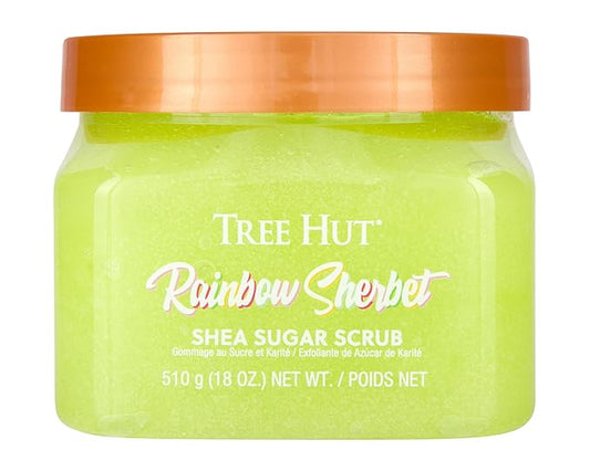 Tree Hut Rainbow Sherbet Shea Sugar Scrub | Exfoliating Body Scrub Removes Dead, Dry Skin for a Soft & Hydrated Feel | Nourishing Essential Body Care | 18 fl oz.-VivaGrace Women