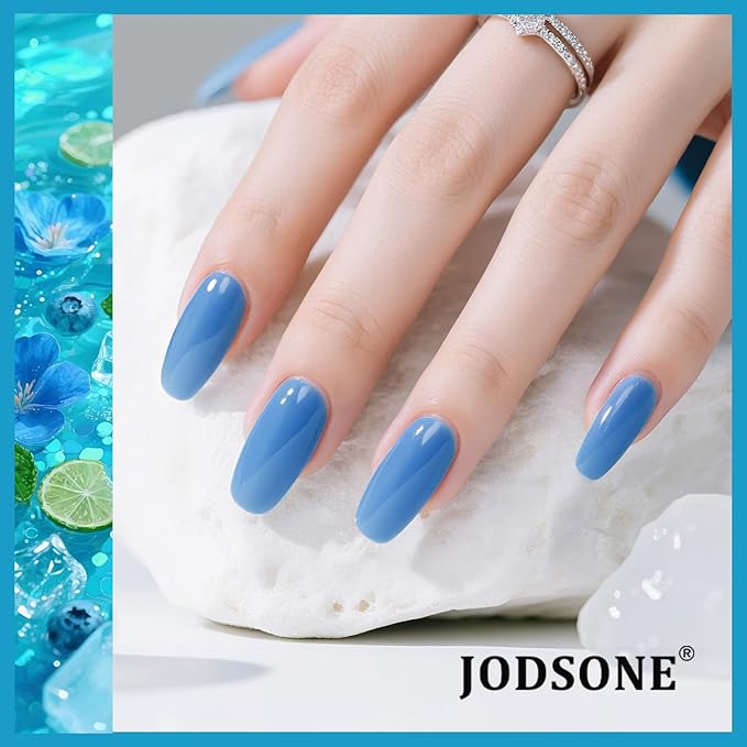 JODSONE 32 Colors Jelly Gel Nail Polish Kit with U V Light Crystal Transparent Classic Color 4 Functional Gel for All Seasons-VivaGrace Women