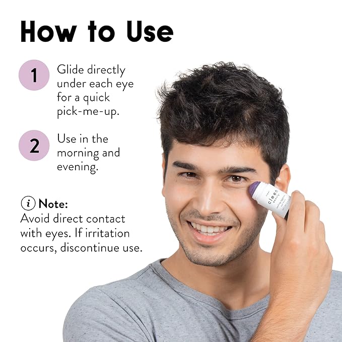 Cleen Beauty Cooling Eggplant Eye Balm | Under Eye Stick | Dark Circles Under Eye Treatment for Women | Puffy Eyes Treatment - Paraben Free | 0.5 Oz-VivaGrace Women