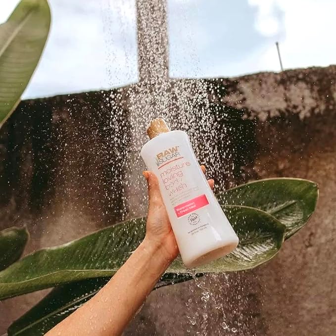 Raw Sugar Watermelon + Fresh Mint Nourishing Body Love Bundle - Body Wash, Body Scrub, Lip Balm & Deodorant, Clean, Made with Plant-Derived Ingredients, Formulated without Sulfates and Parabens-VivaGrace Women