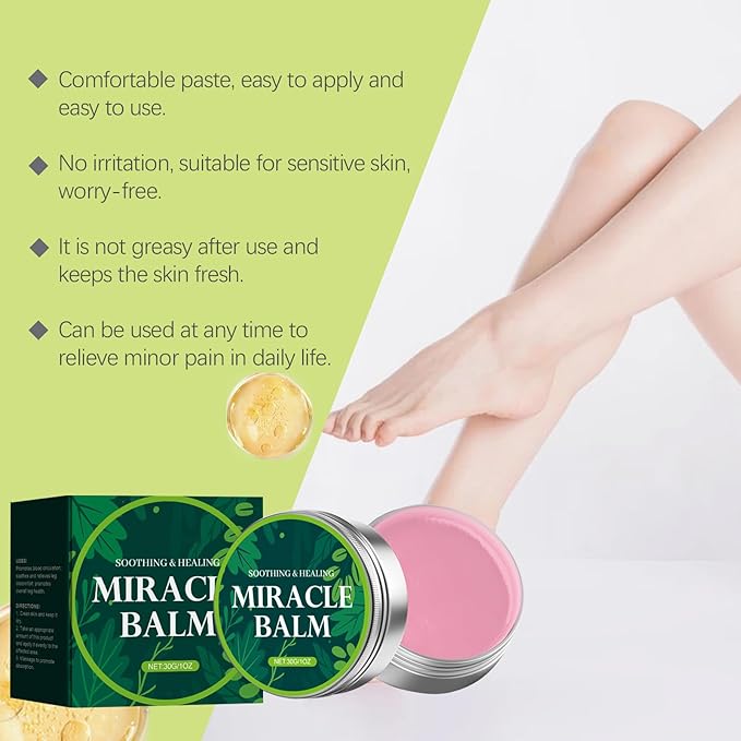 Miracle Balm, Soothing Balm for Joints, Back, Legs & Feet, Non-Greasy (3PCS)-VivaGrace Women