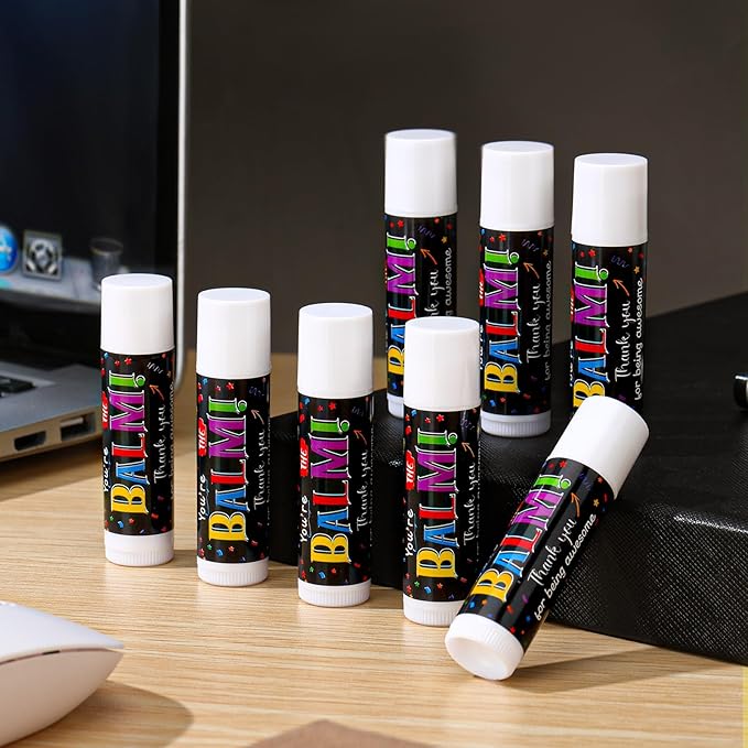 Dunzy 100 Pack Employee Appreciation Gifts Bulk Lip Balms Favors Bulk Small Thank You Gifts Team Appreciation Inspirational Gifts for Women Men Coworkers Staff Teachers Nurses Team-VivaGrace Women