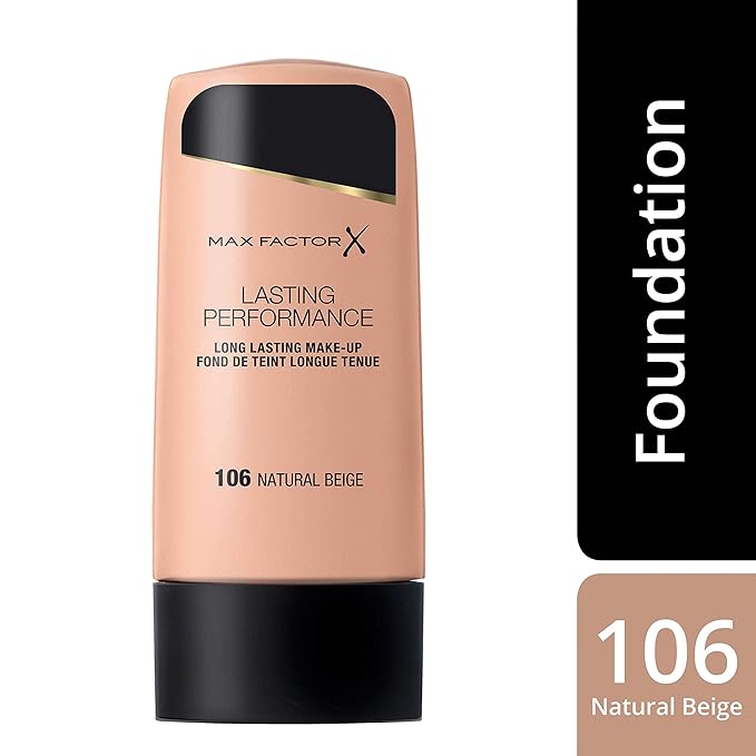 Max Factor, Long Lasting Performance No.106, Natural Beige, Foundation, 1.1 Ounce-VivaGrace Women