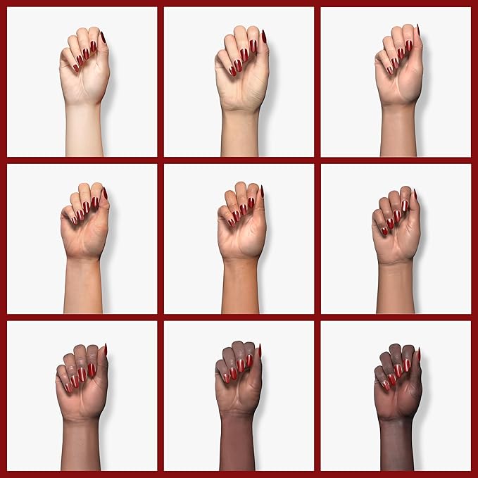Imtiti Red Gel Nail Polish, 15ML Fire Brick Red Gel Polish Spring Summer LED UV Soak off, Gift for Christmas Holidays, 0.5 Fl Oz