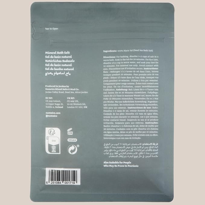 Dead Sea Salts for Soaking Relaxing Sea Salt Bath Soak for Body Rejuvenation - Natural Mineral Salts - Coarse Dead Sea Salt Unscented Bath Salts for Women & Men (8.82 oz)-VivaGrace Women