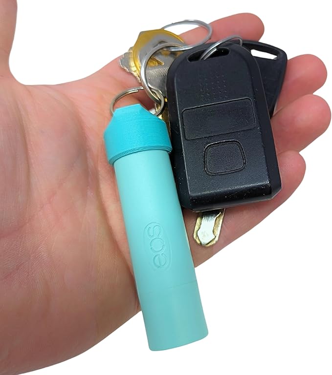 Keychain Holder EOS Lip Balm Stick (Keychain Only) - Travel Size Lip Balm Chapstick - Healing Stick - Made in USA-VivaGrace Women