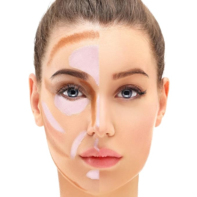 Boobeen Highlighter Makeup Stick Highlighter Bronzer Stick Glow Face Illuminator Highlight Contouring Sticks Waterproof Long-lasting-VivaGrace Women
