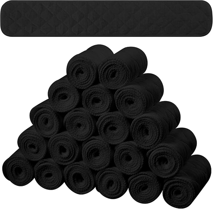 Toulite 20 Pcs Bra Liners for Sweat 18x3 Inch 3 Layer Washable Rectangle Cotton Under Breasts Pads for Women Absorb Sweating-VivaGrace Women