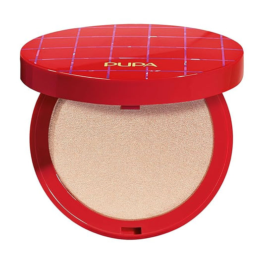 Pupa Milano Holiday Land Frosted Highlighter, Hypnotic Gold 001, 0.282 oz - Highlighter Makeup - Soft, Velvety Texture - Long-Lasting - Talc-Free-VivaGrace Women