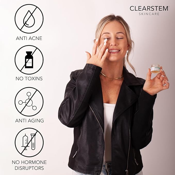 CLEARstem - BRIGHTEYES - Nourishing Anti-Aging Eye Gel - For Puffy Eyes, Crow's Feet, & Dark Circles - Made with Collagen, Stem Cells, Peptides & Aloe Vera - Vegan - Gluten Free - Men & Women - 0.6 oz-VivaGrace Women