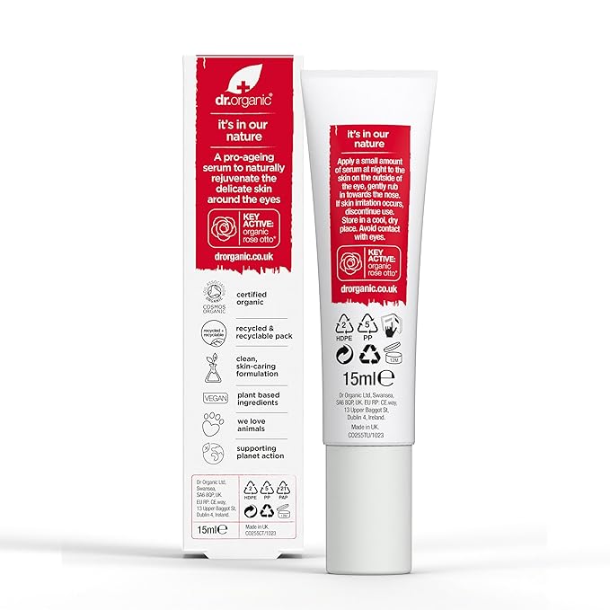 Organic Doctor Rose Otto Eye Serum, 0.5 Fluid Ounce-VivaGrace Women