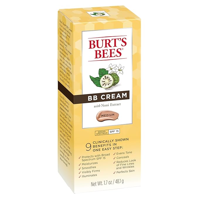 Burt's Bees BB Cream with SPF 15, Medium, 1.7 Oz (Package May Vary)-VivaGrace Women