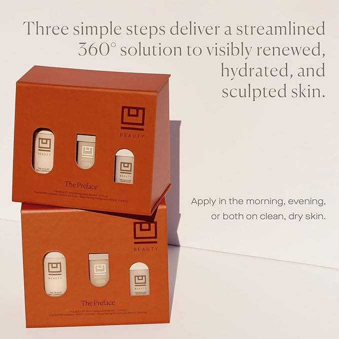 U Beauty Preface Kit | Skin Care Gift Value Set with Retinol, Vitamin C Serum Anti-Aging Essentials Skin Tightening Arm Cream + Facial Hyaluronic Acid Morning and Night - 2.7oz (Set of 3)-VivaGrace Women