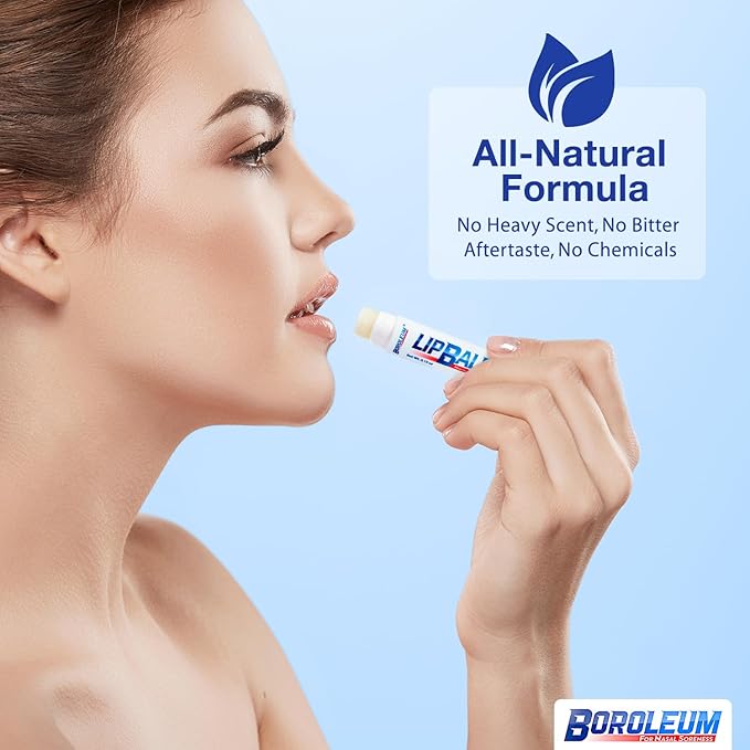 Natural Lip Balm by Boroleum | Best Chapped Lip Moisturizer for Dry Cracked Lips | All Natural Ingredients for Men Women and Kids | 4.25 gr. Tubes, 2 Lip Balms Per Pack-VivaGrace Women