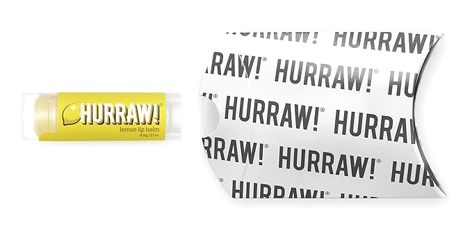 Hurraw! Lemon Lip Balm: Organic, Certified Vegan, Cruelty and Gluten Free. Non-GMO, 100% Natural Ingredients. Bee, Shea, Soy and Palm Free. Made in USA-VivaGrace Women