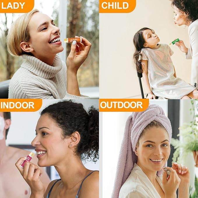 98 Pack Natural Lip Balm Bulk with Vitamin E and Coconut Oil - Moisturizing, Soothing, and Repairing Dry and Chapped Lips - 14 Flavors - Non-GMO-VivaGrace Women