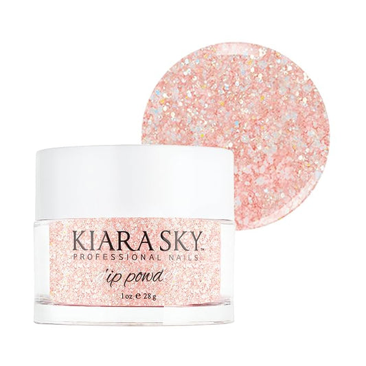 Kiara Sky Long Lasting Nail Dip Powder Pink Tones 1 oz, Pinking Of Sparkle-VivaGrace Women