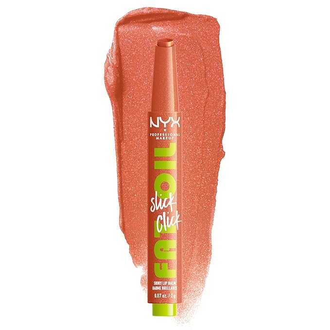 NYX PROFESSIONAL MAKEUP Fat Oil Slick Click, Lightweight, Buildable, Pigmented Vegan Lip Balm - Hits Different-VivaGrace Women