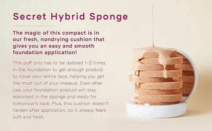 MISSHA Magic Cushion Foundation No.23 Natural Beige for Light with Neutral Skin Tone Flawless Coverage,Dewy Finish,Easy Application for All Skin Types-VivaGrace Women