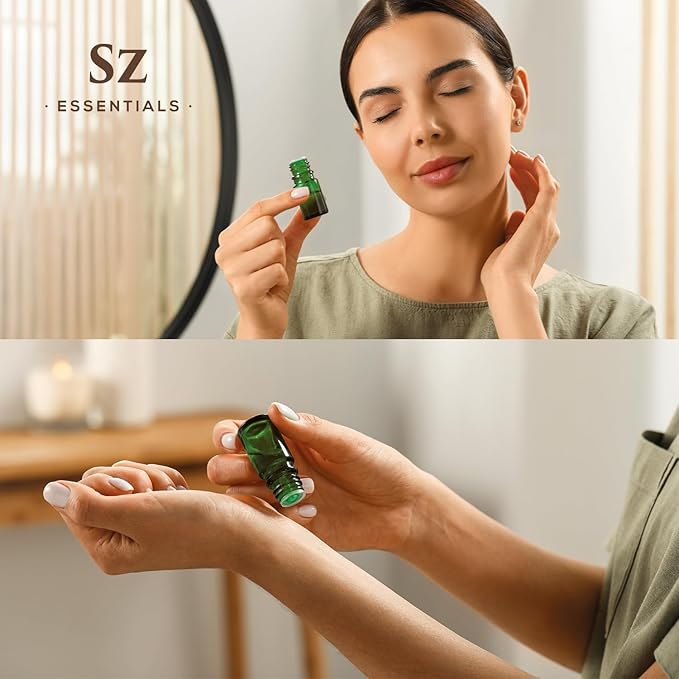 Kaffir Lime Leaf Essential Oil -100% Pure and Undiluted - Extracted from Citrus Hystrix Leaves - Earthy & Citrusy Scent with Fruity Overtones - Therapeutic Grade & Vegan - 0.17oz (5ml)-VivaGrace Women