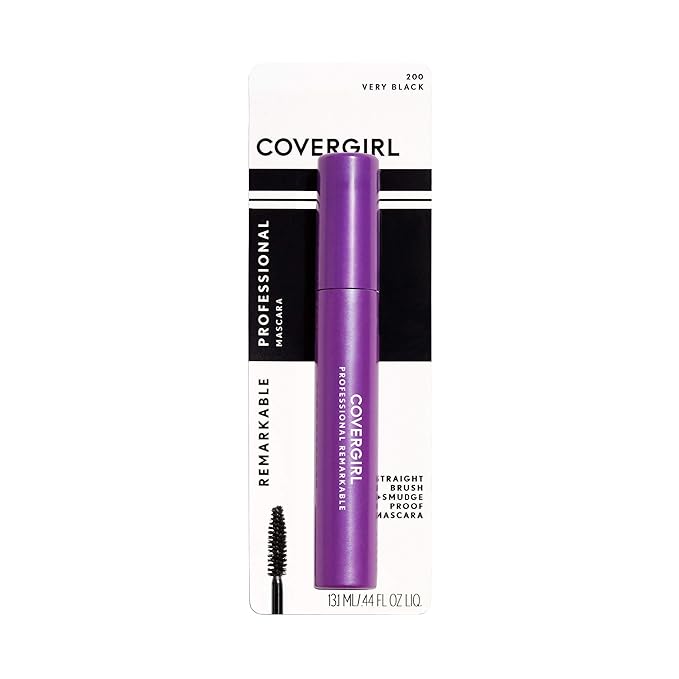 Covergirl Professional Remarkable Mascara, Very Black, 0.3 Fluid Ounce (Pack of 2)
