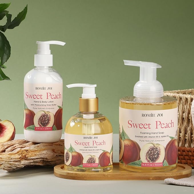 Liquid Hand Soap with Gift Box - Sweet Peach - 260ml/ 8.7 fl.oz