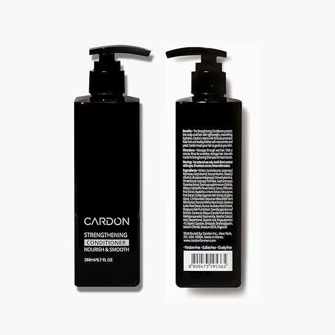 Hair Growth Conditioner for Men by CARDON, Prevent Thinning Hair and Hair Loss with Niacinamide & Vitamin B5 for healthy scalp, Korean Skin care, Deep Conditioner for dry damaged hair, (1 Bottle)-VivaGrace Women