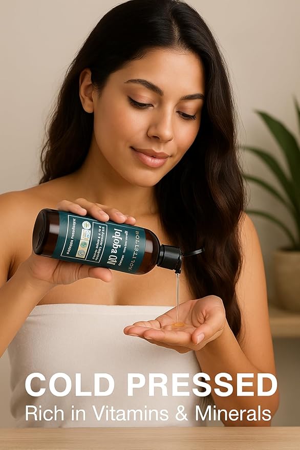 Organic Jojoba Oil for Skin, Hair & Face (8oz) | 100% Pure, Natural Cold Pressed-VivaGrace Women