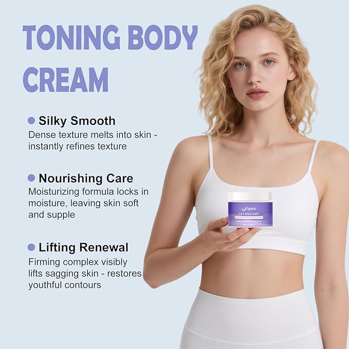 Get Dreamy Overnight Toning Whip - Body Firming Cream for Women, 6.76 oz Sleep & Sculpt Night Cream, Reduces the Appearance of Body Skin Laxity for Mulated for All Skin Types (200ml)-VivaGrace Women