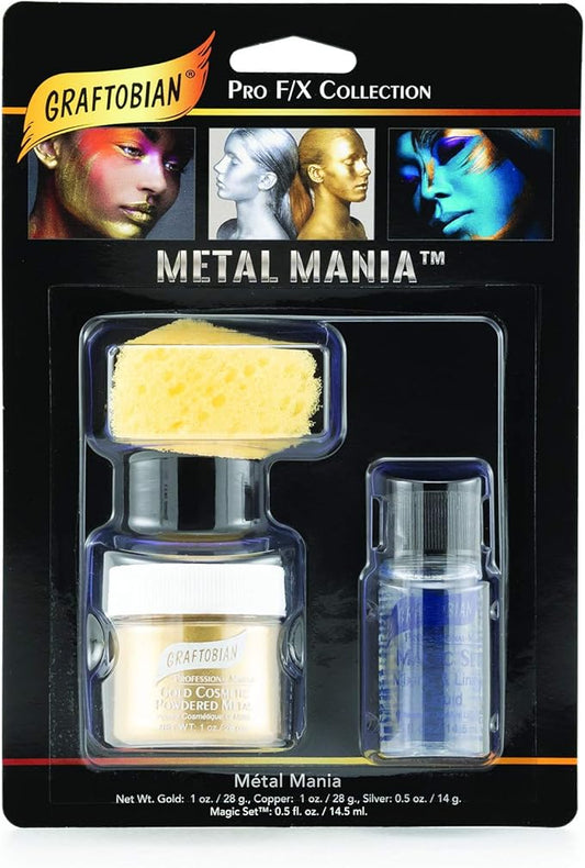 Graftobian Metal Mania Makeup Kit Gold 1 oz./26 g-VivaGrace Women