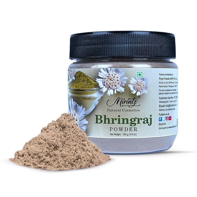 100% Natural Bhringraj Powder | (100 gms) False Daisy Powder Herbal Supplement | Eclipta Alba for Hair Growth Supplements | Karisalankanni Ayurvedic Support for Healthy Hair | Herbal Hair Mix-VivaGrace Women