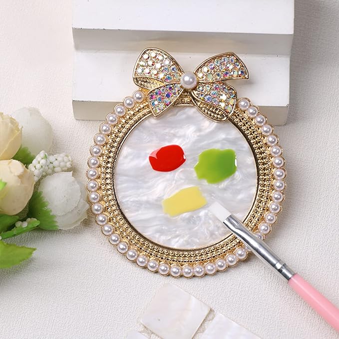 Nail Palette Knot Nail Polish Palette Nail Tray for Nail Art Nail Polish Mixing Palette Nail Art Display Board-VivaGrace Women