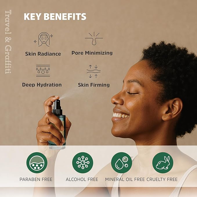 Haberlea Face Mist – Natural Rose-Scented, Alcohol-Free Facial Spray for All-Day Hydration & Pre-Makeup Use – Soothing Toner Mist for Dry, Sensitive Skin – Made in Taiwan – 100ml-VivaGrace Women