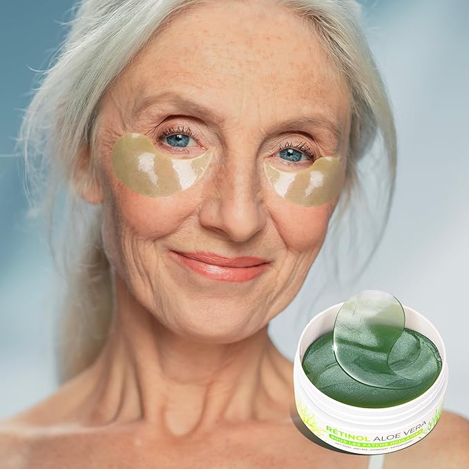 VELAMO ADVANCED Under Eye Patches: Aloe Vera Under Eye Mask for Dark Circles - Retinol Eye Patches for Wrinkles and Puffiness - Under Eye Bags Dark Circles Treatment for Women and Men 60 Pcs-VivaGrace Women
