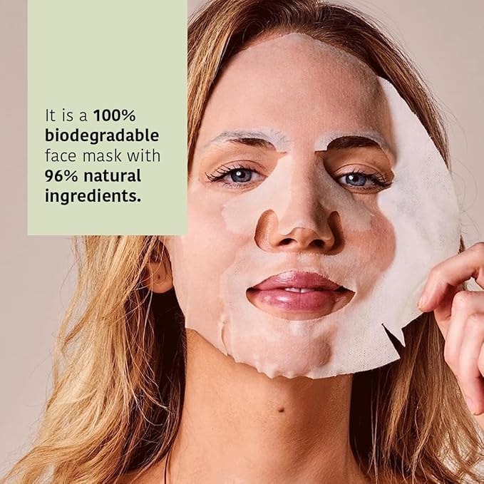 IROHA NATURE Comforting & Hydrating Tissue Face Mask with Aloe Vera | 15 Pieces | Aftersun Effect | 96% Natural Ingredients-VivaGrace Women