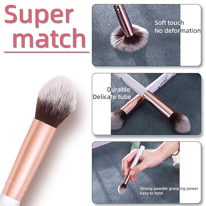 16 Colors Blush Contour Highlighter Makeup Palette with Brush, Matte Mineral Face Blush Powder for Cheek, Bright Shimmer Illuminator Bronzer Professional Facial Beauty Makeup Blushes Set-VivaGrace Women